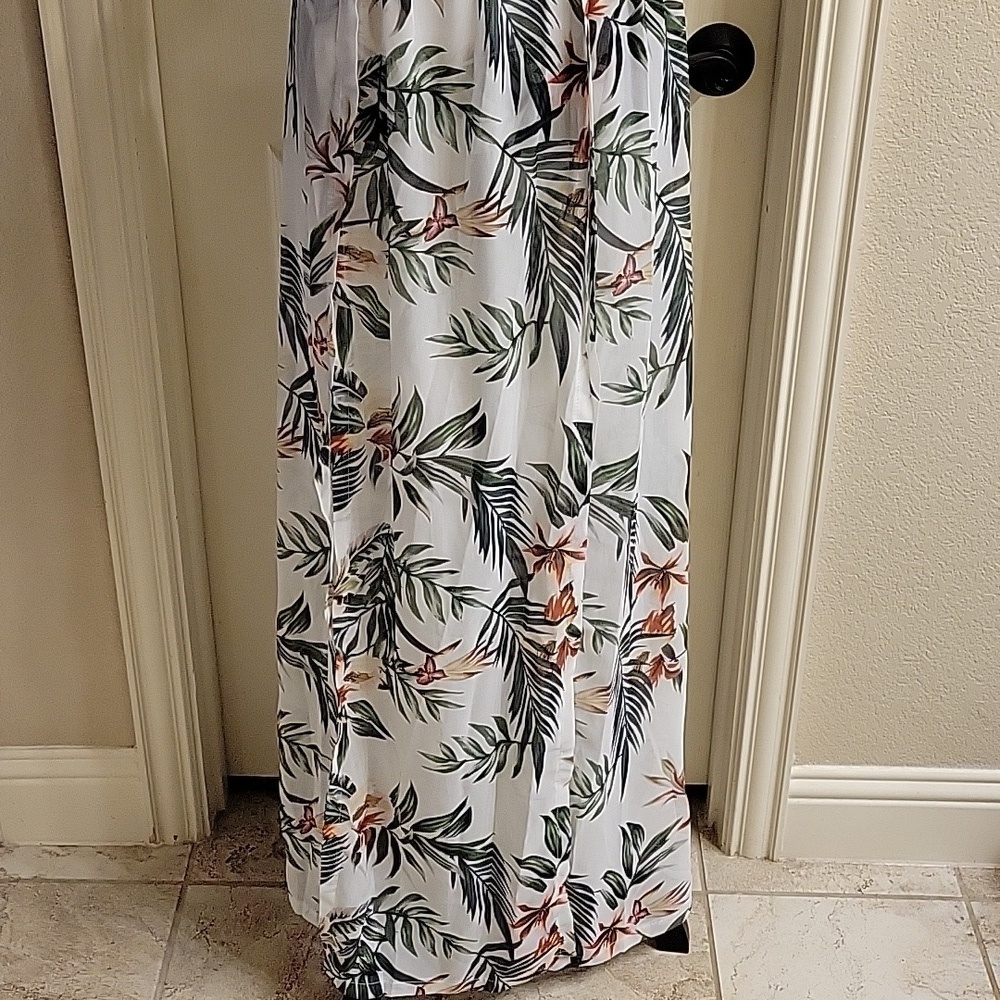 Tropical Floral Maxi Dress 2 Piece NWT - Picture 7 of 15